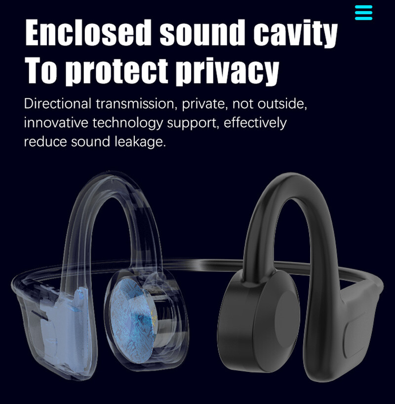 Ear-Hook Comfortable Wireless Bluetooth Headset Stereo Headphone Bone Conduction