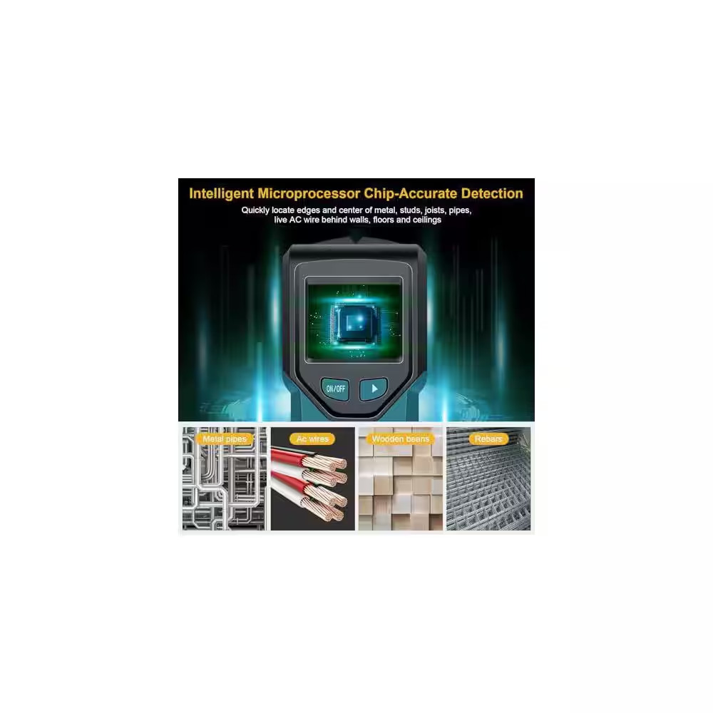 5 in 1 Stud Finder Wall Scanner with Intelligent Microprocessor and HD LCD Displ