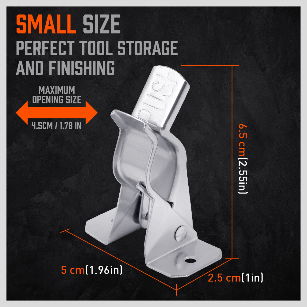 HORUSDY 10PC Spring Grip Holder Mop Broom Shovel Rake Wall Mount Tool Organizers