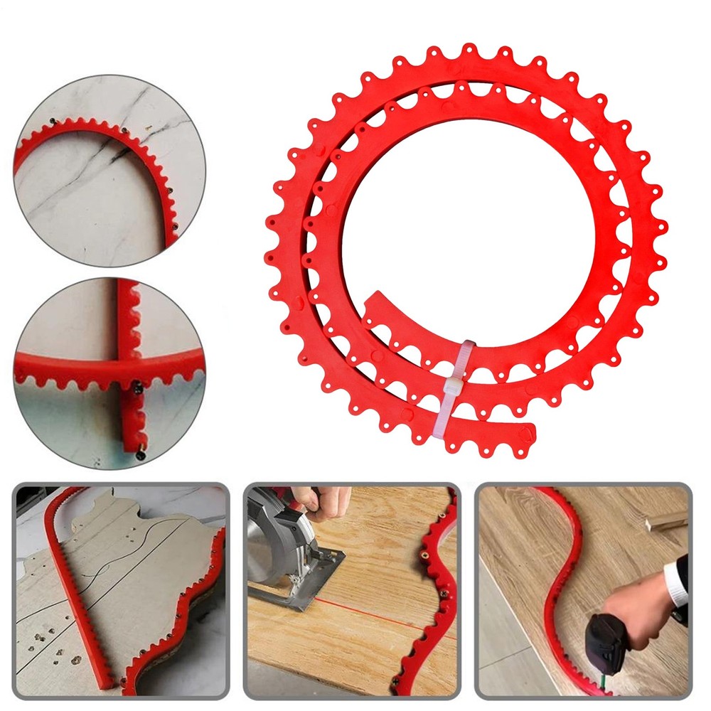 Woodworking Profiling Strip Flexible Curve Template Adjustable Contour Guide