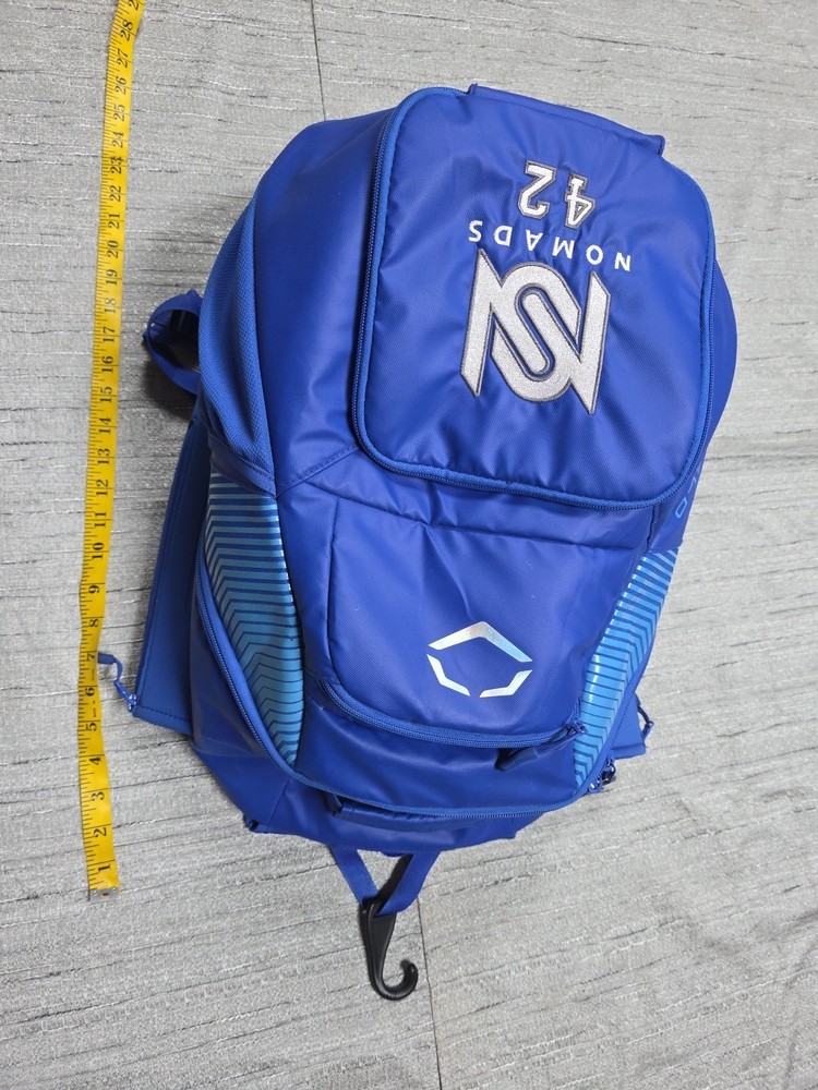EvoShield Recruit Backpack Baseball Softball Nomads42 Blue Multipocket Equipment