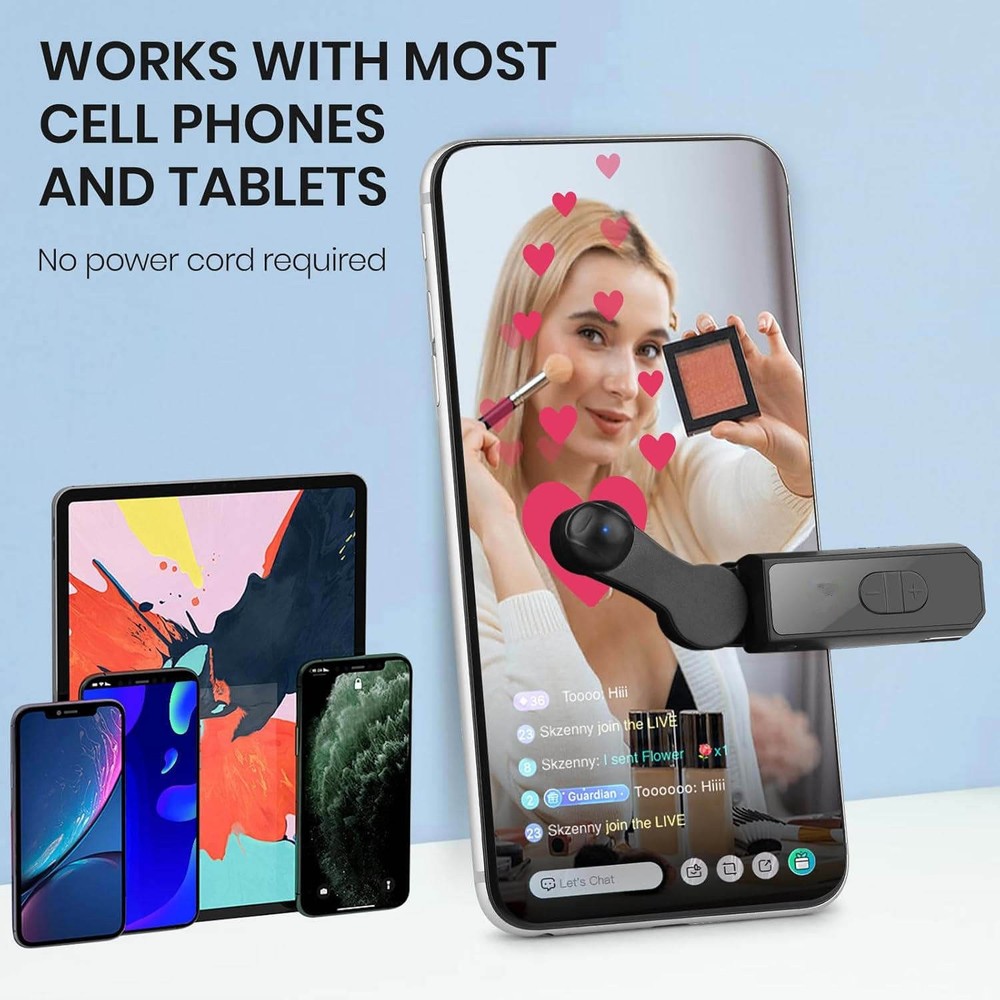 107 Speed Rechargeable Clicker 99CPS Spatial Mapping Zero Noise Phone Tapper