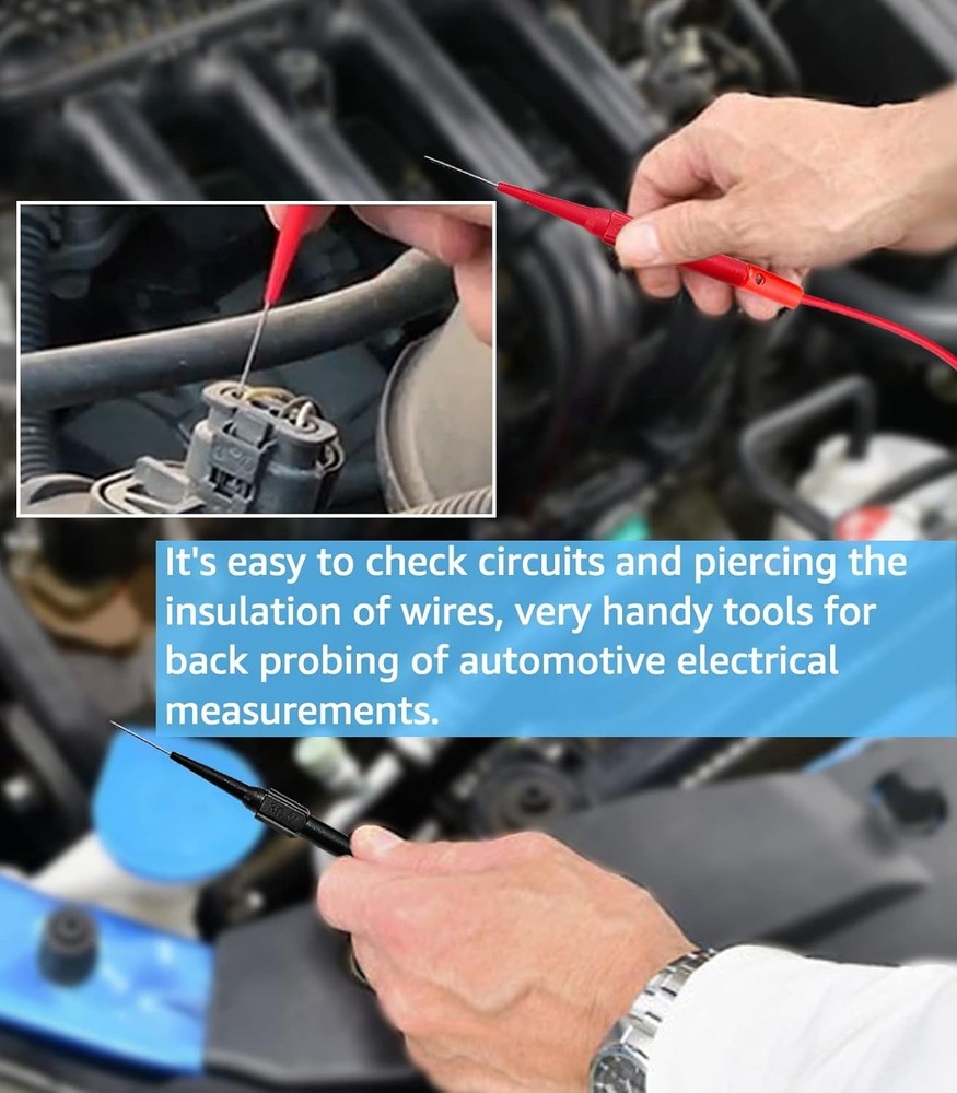 Durable Back Probe Kit - 0.7mm Pins for Automotive & Electrical Testing