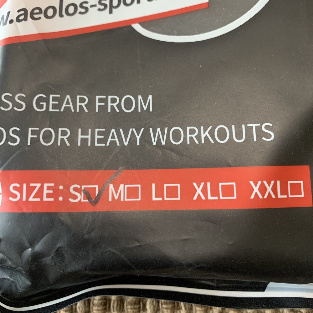 Aeolos Compression Support Knee Sleeves Size Small Black New