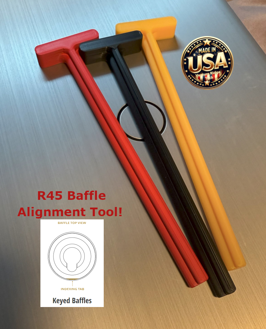 Rugged Obsidian 45 - Baffle Alignment Rod Suppressor tool silencer assembly