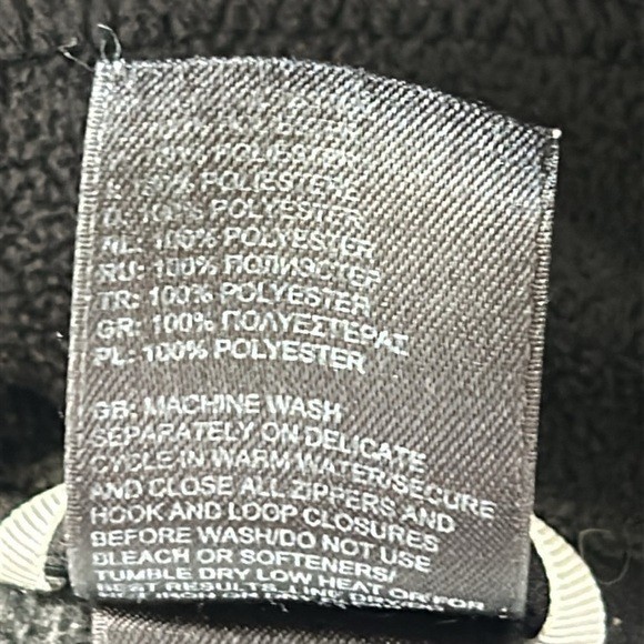 The North Face black fleece jacket size medium