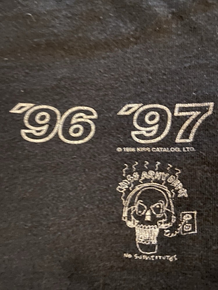 KISS 96-97 World Tour “I Wanted The Best I Got The Best” T Shirt Sz XL. Vintage