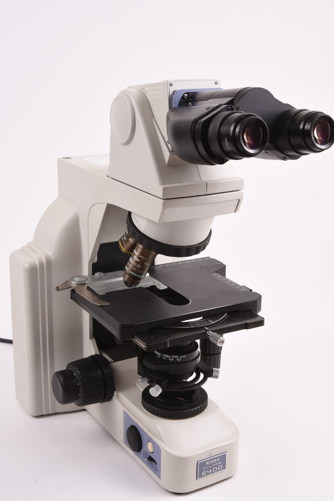Nikon Eclipse E400 Microscope w/Plan 4x, 10x, & 40x Objectives, & More #T-65683