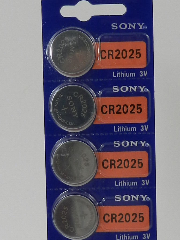 SONY CR2025 LITHIUM 3V BATTERY 4 Pcs