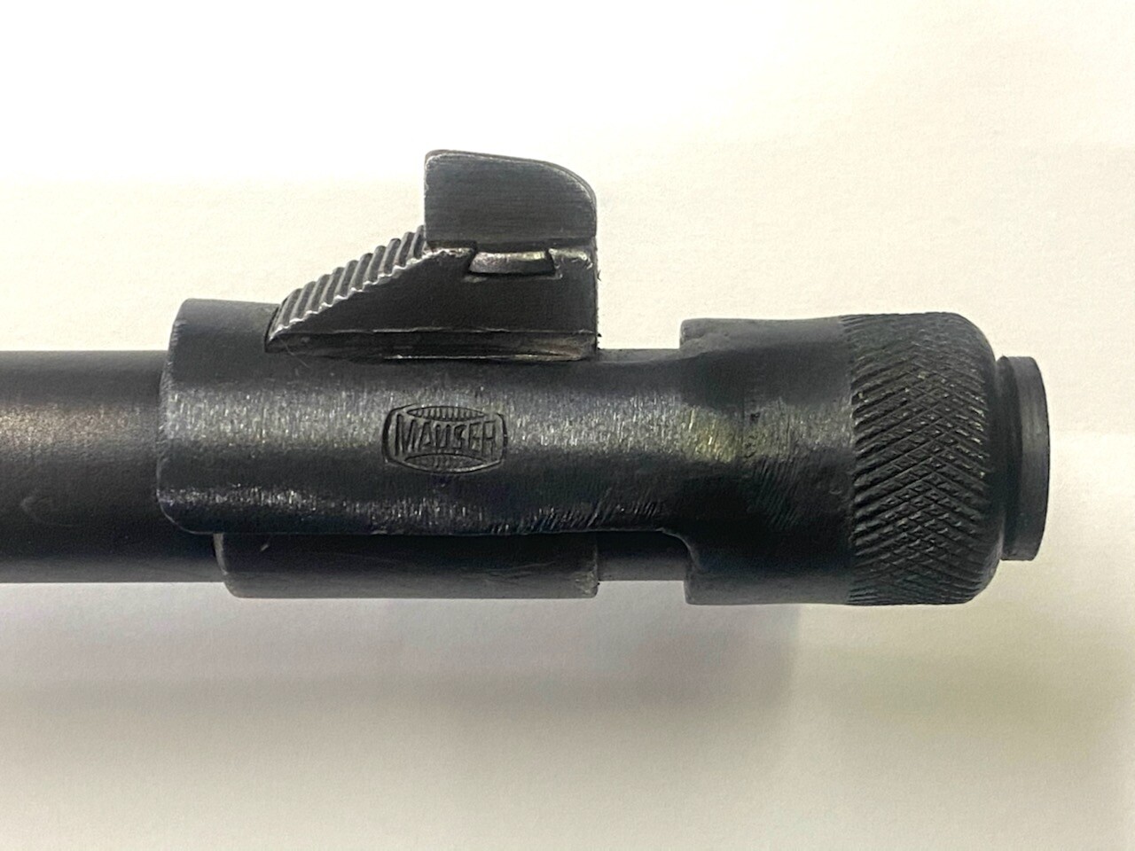 MAUSER 98K MUZZLE PROTECTOR MARKED "MAUSER".