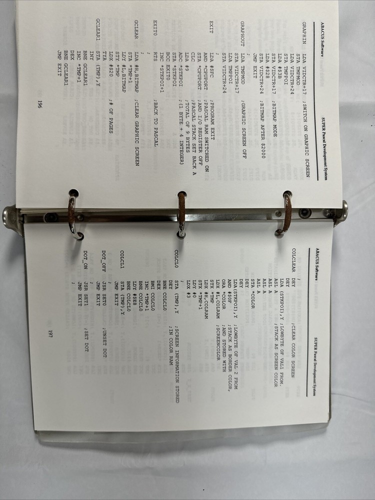 Super Pascal 64 Commodore 64 C64 Abacus Compiler Manual Book Very Rare Untested
