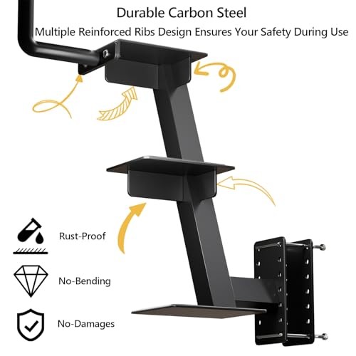 Trailer Step with Handle，Three-Step Universal Three Step Boat Trailer Step