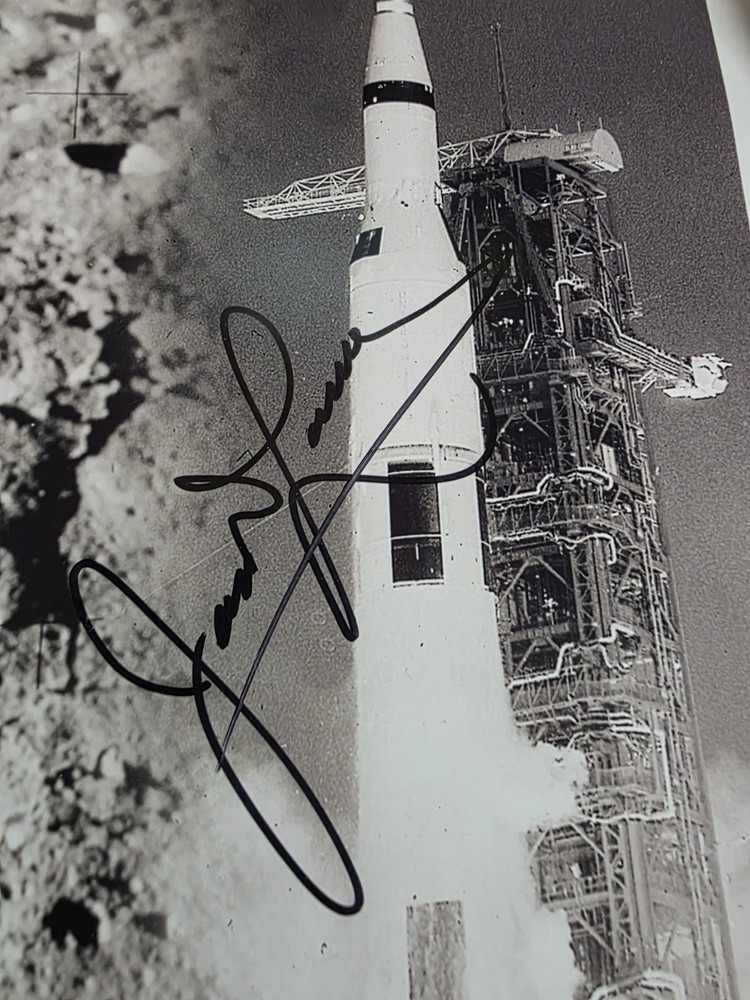 APOLLO MOONTAGE LTD EDT PRINT SIGNED BY BUZZ ALDRIN, LOVELL, GLEN, DEVITT - COA