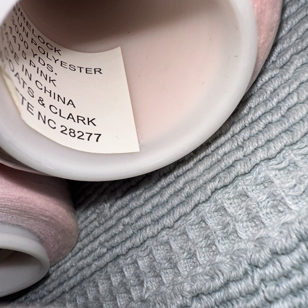 Coats Surelock 6 Spools 4415 Pink Polyester Thread, Multi-purpose, 3000 Yds