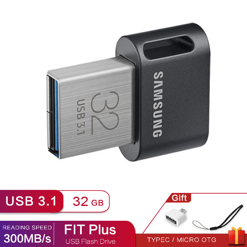 Samsung FIT Plus Tiny UDisk 32GB USB 3.1 Flash Drive Memory Stick Storage Device