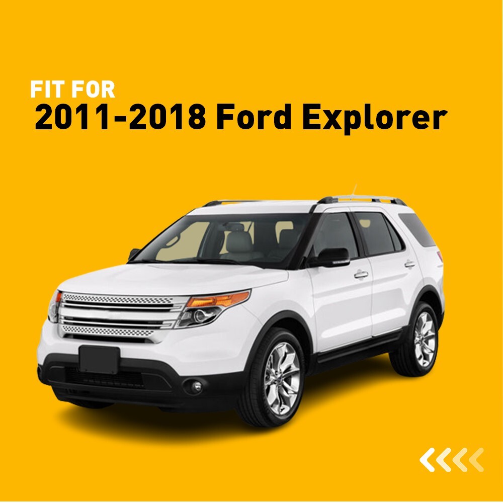 Leather Center Console Armrest Lid Cover For Ford Explorer 2011-2018 Black