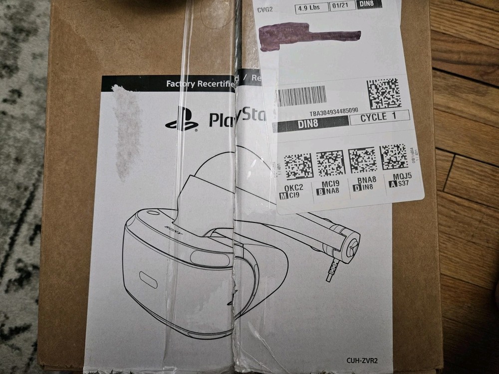 Sony PlayStation 4 VR PS4 Virtual Reality Headset Processor Accessories W / Box