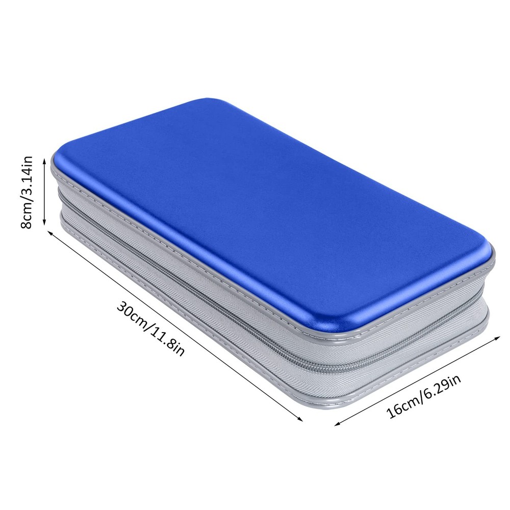 Siveit CD Case Holder, 80 Capacity CD/DVD Case Holders Wallet Hard Plastic CD...