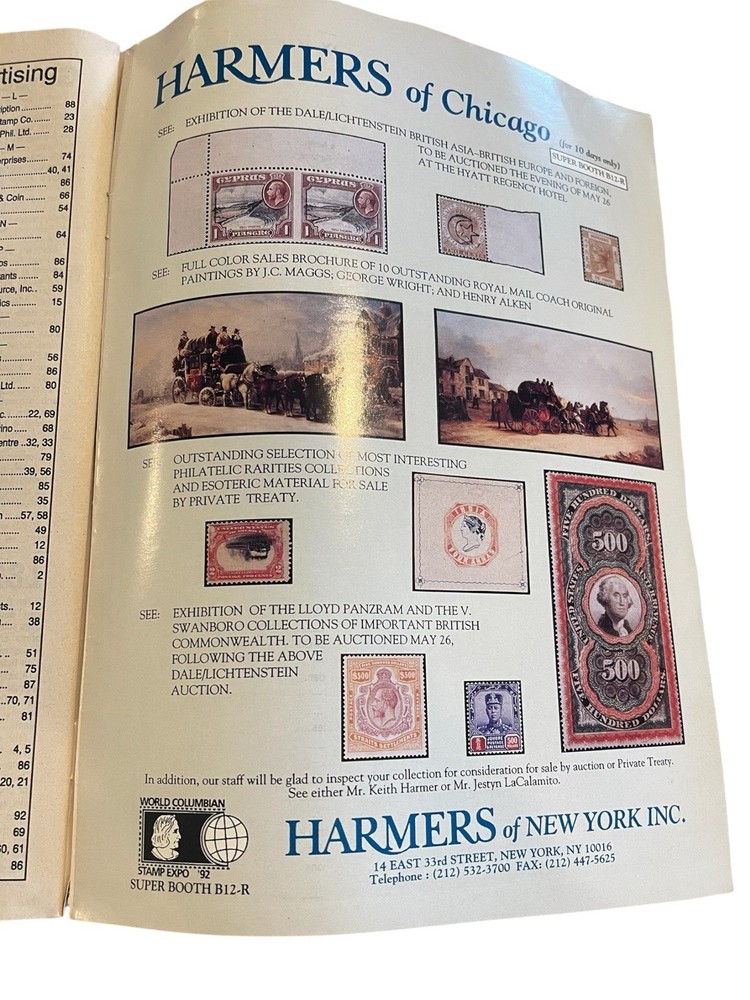 Rare 1992 World Columbian Stamp Expo ‘92 Official Program & Guide Linn’s Edition