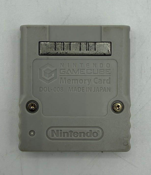 Official Nintendo GameCube Memory Card Authentic OEM Grey DOL-008