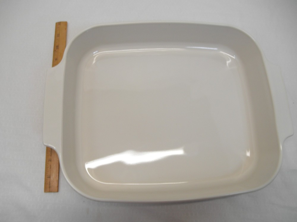 Corningware Abundance Rectangular Lasagna Baker Roast Dish Cream Color