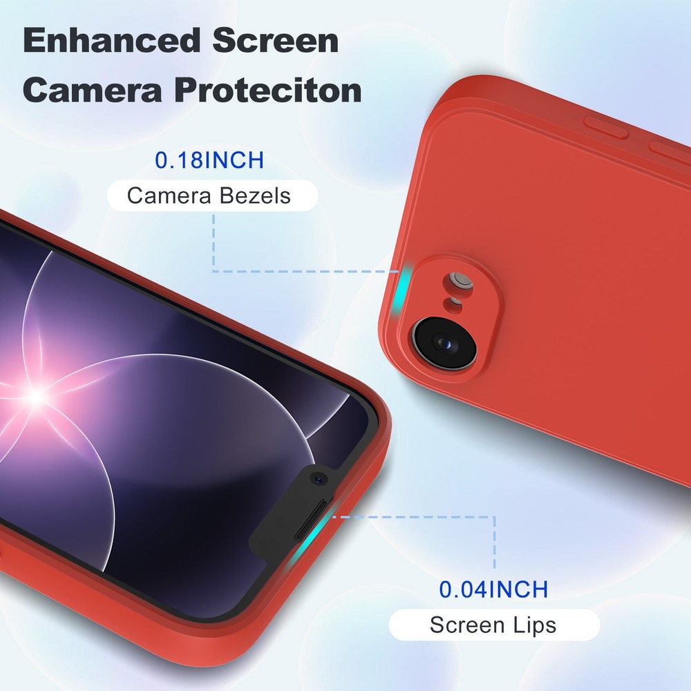 For iPhone 17e Protective Case - Premium Liquid Silicone w/ Precision Cutouts US