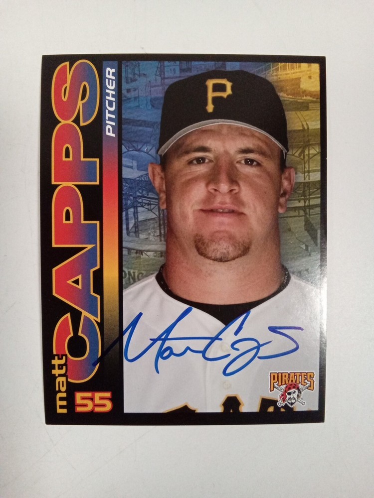 Matt Capps Signed Oversized Trading Card JSA - ** #