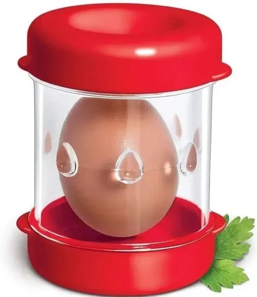 Negg Red Boiled Egg Peeler – Easy Egg Shell Remover Kitchen Tool