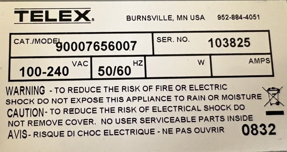 Telex RTS KP-32/16 Intercom Panel (Unit Only)