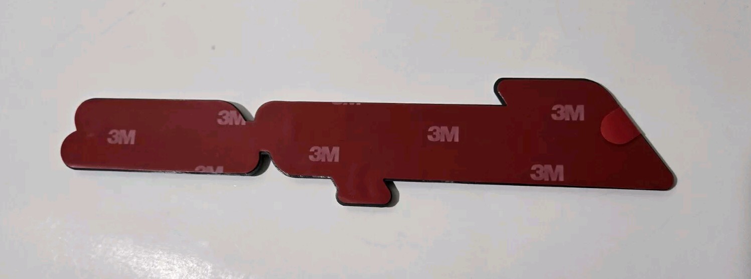 2PK SNAP ON TOOL BOX LOGO EMBLEM MATTE RED Plastic Badge Decal 8" NW+ 2 Prybars!