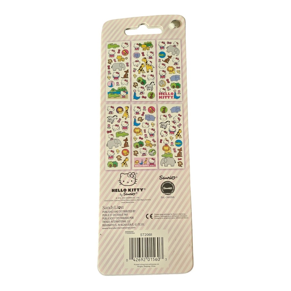 Saniro Hello Kitty Sticker Sheets Set Of 6 2012