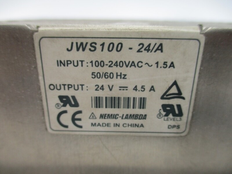 NEMIC-LAMBDA JWS100-24/A 100-240VAC 1.5A UNMP