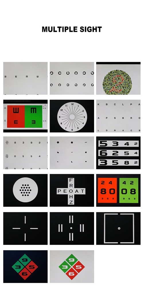 21.5 Inch Screen Vision Chart Panel Led Visual Acuity Testing LCD Optical Tester