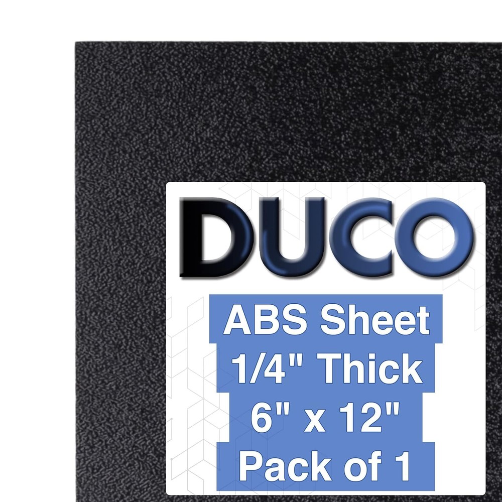 Versatile 1/4" Thick ABS Plastic Sheet - Ideal for Engineering & DIY Projects