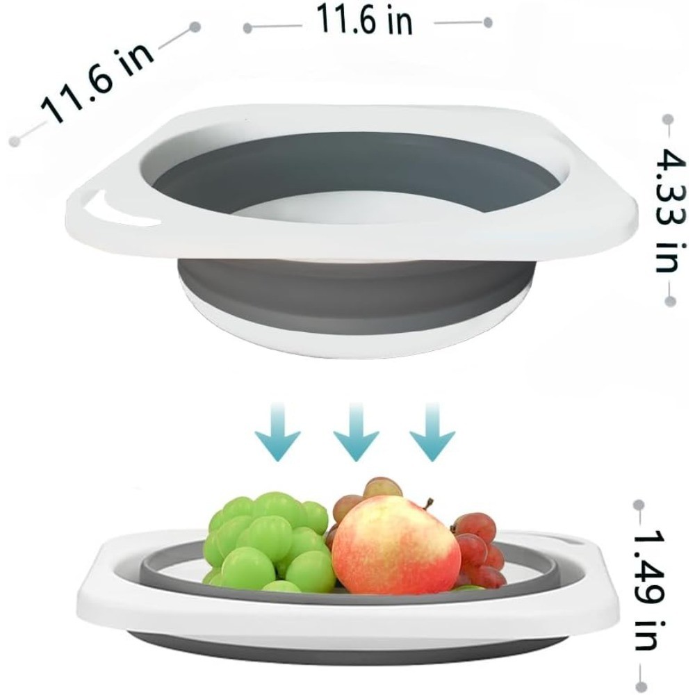 Foldable Collapsible Wash Basin Sink Portable Kitchen Camping Travel Laundry