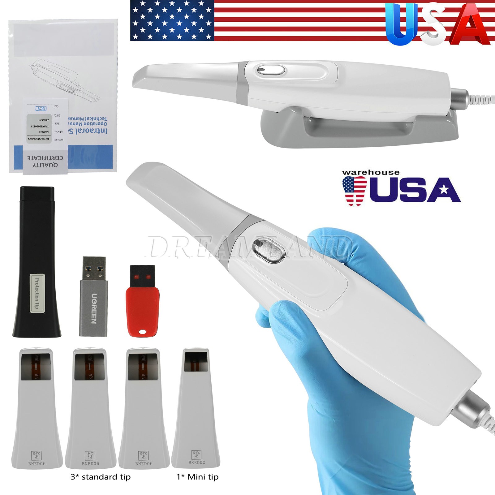 2026 Dental Intra-oral Scanner 3D Real-time Display Software w/Scanning SW SALE