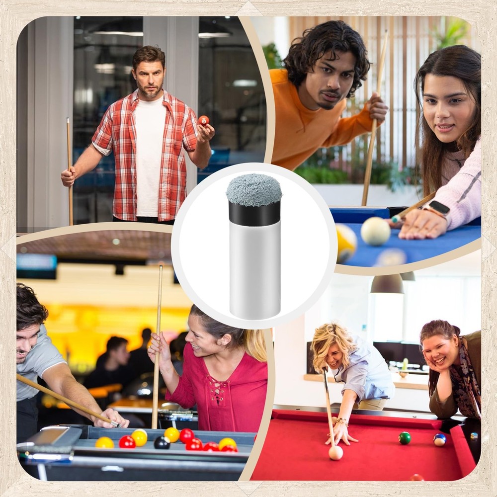 ElevateTech 10 Sets Billiard Cues Tips Replacement Kit with White Pool