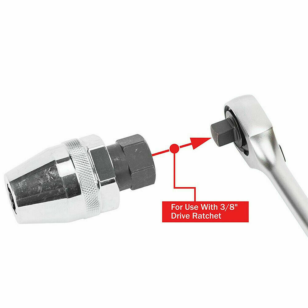 3/8" DRIVE DR UNIVERSAL BROKEN THREAD STUD EXTRACTOR TOOL REMOVER REMOVAL SOCKET