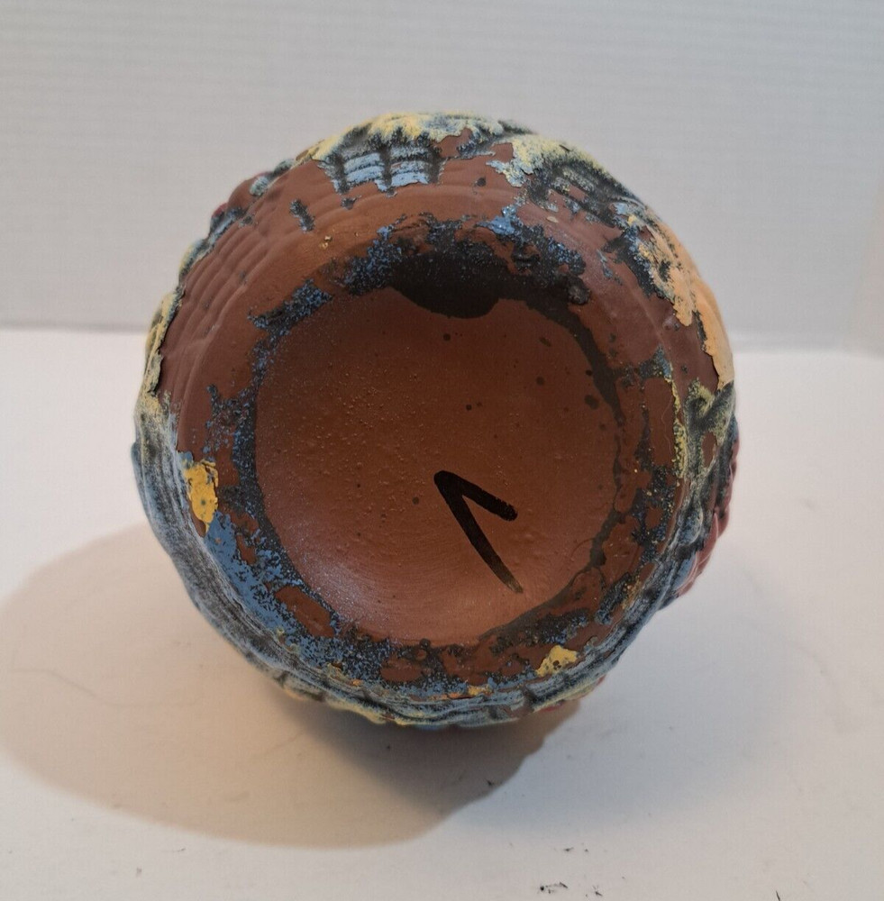 Grapevine Design Pottery Pitcher