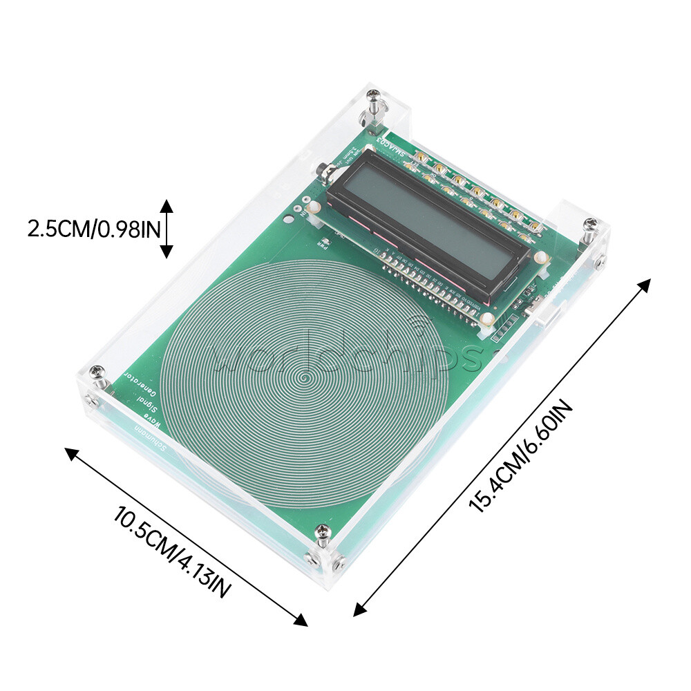 Schumann Wave Generator Pulse Sine Frequency + 3.5MM Audio Output Connector+Case