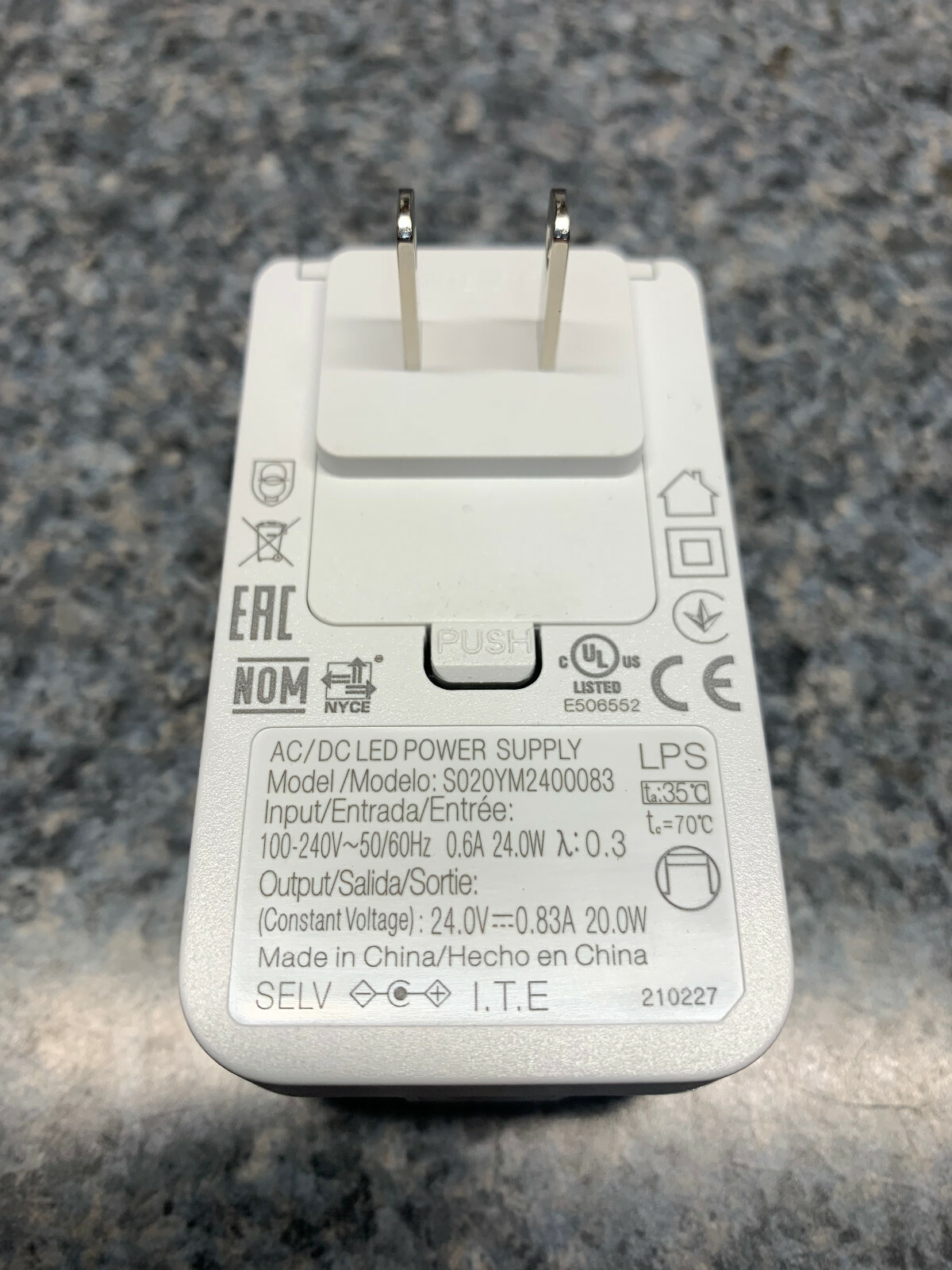 Philips - Hue S020YM2400083 Power Adapter ONLY for Philips Hue Lights Smart Home