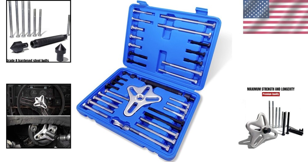 46pcs Harmonic Balancer Puller Set - Blue