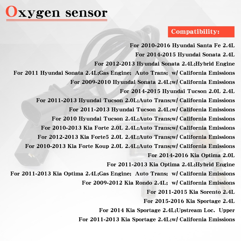2X Upstream & Downstream Oxygen Sensor For 2011-2015 Kia Sorento OE#234-5029 EOA