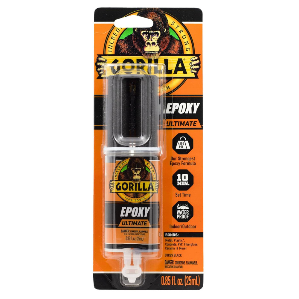 Gorilla Ultimate Epoxy Syringe: 0.85 fl. oz. (Black)