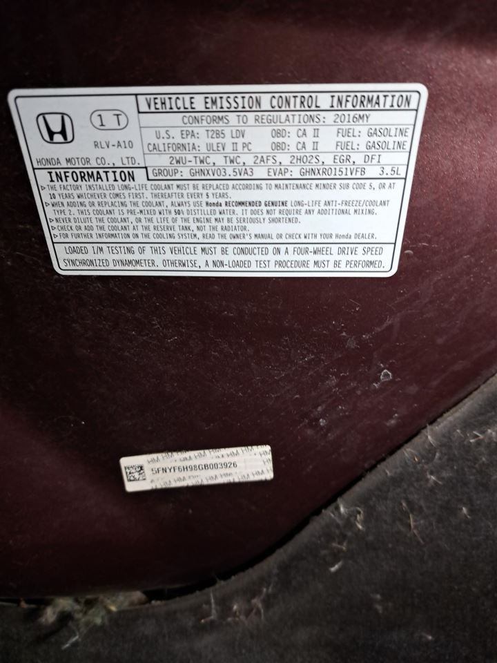 Rh Passenger Side 2016 Pilot Camera/Projector Sku#4334559