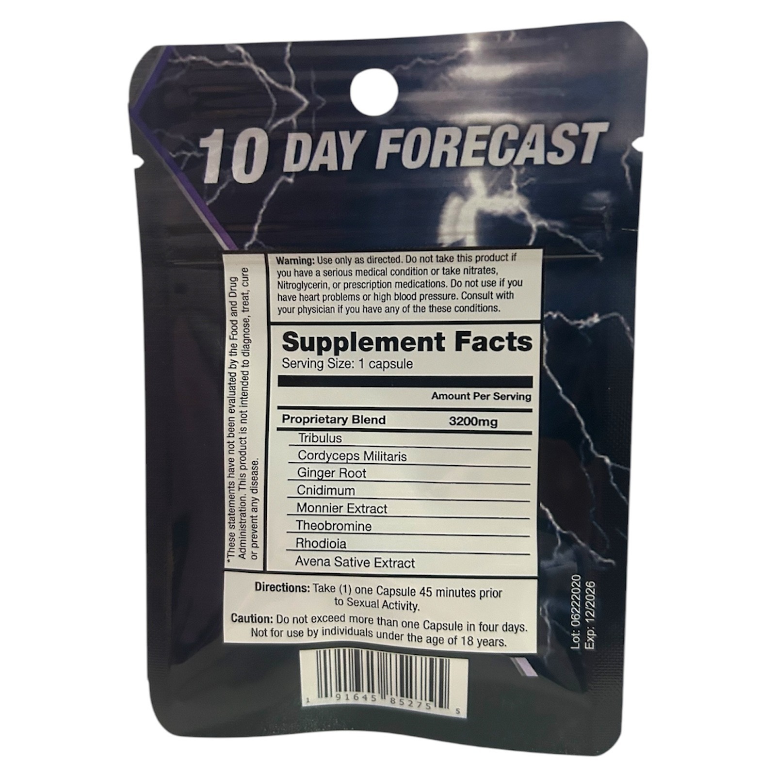 10 Day Forecast Male Enhancement Supplements 24 Pills