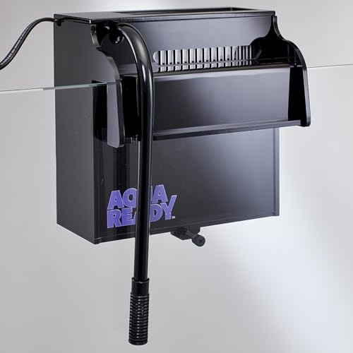 Aquarium Power Filter, Customizeable Media Basket, Refugium Light Window,
