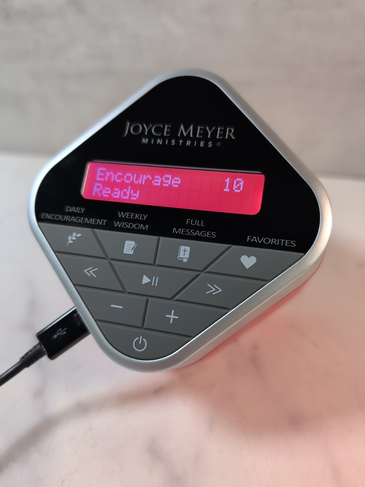Joyce Meyer Ministries Daily Encouragement Audio Cube Built In Speaker