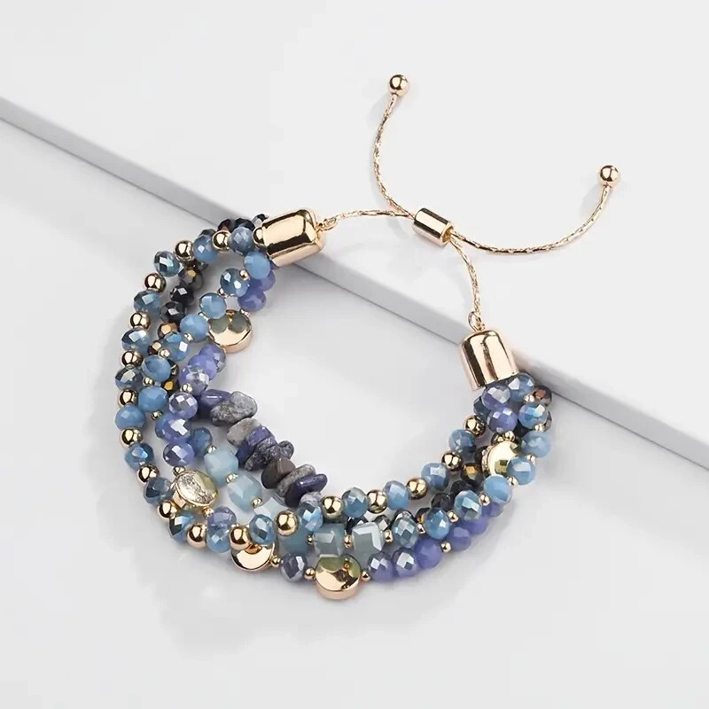 1 PC Handmade Bohemian Beaded Stackable Adjustable Bracelet Set New 6