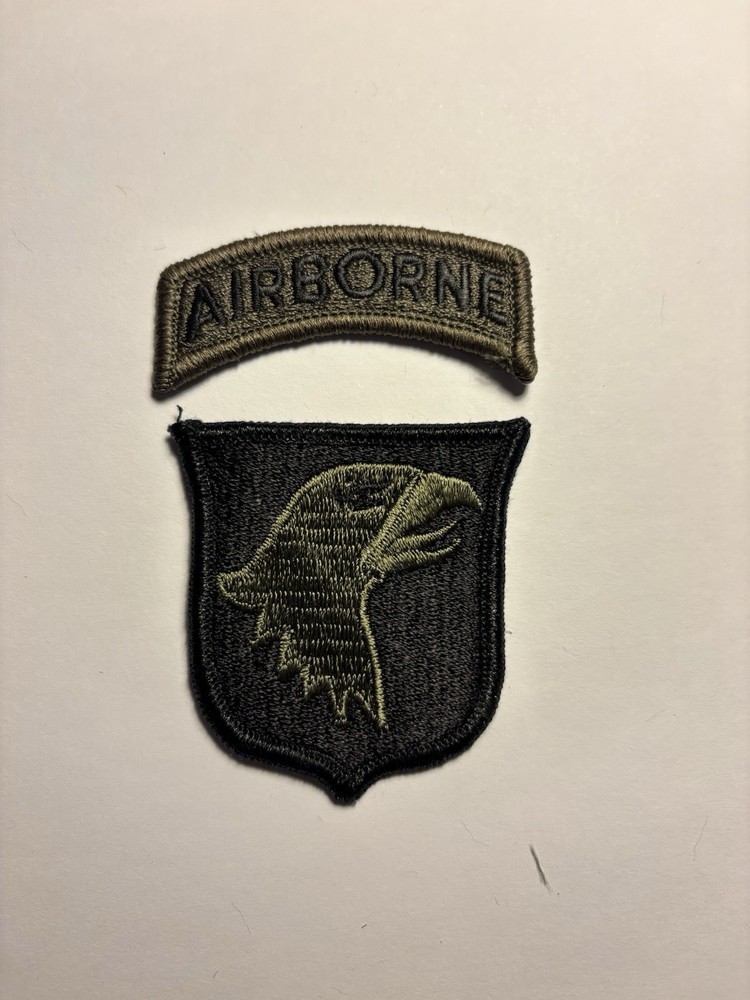 101st Airborne Division with Tab U.S. Army Patch - Reversed Combat Patch